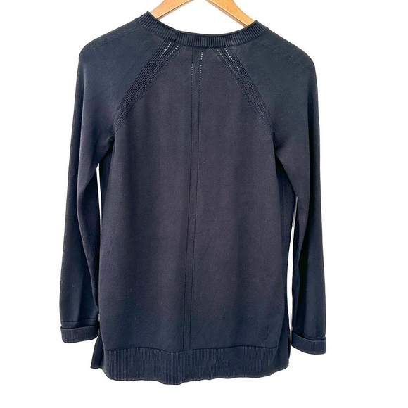 Talbots cardigan  with v-neck, long sleeves, raglan, button front, straight cut - Picture 7 of 12